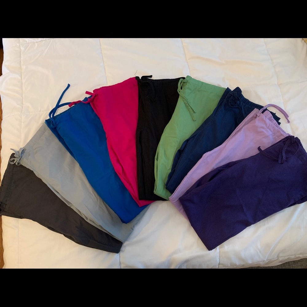 Lot of 9 Cherokee Workwear scrub pants- XS